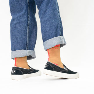 ZIPソックス レッド【Women】 – OKURU靴下製作所