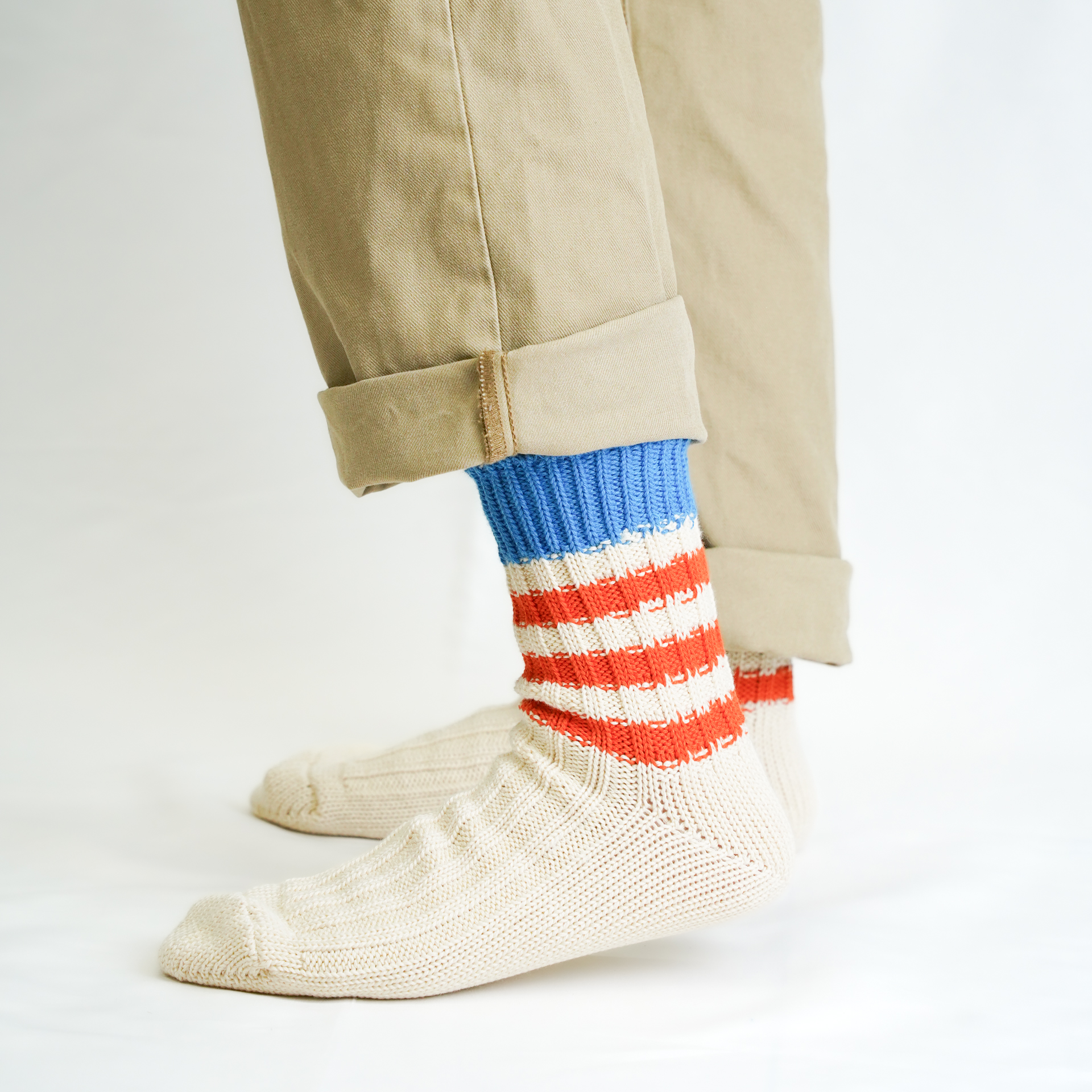 AUTHENTIC TRAD KNIT ブルー/オレンジ【Men】 - 画像 (8)