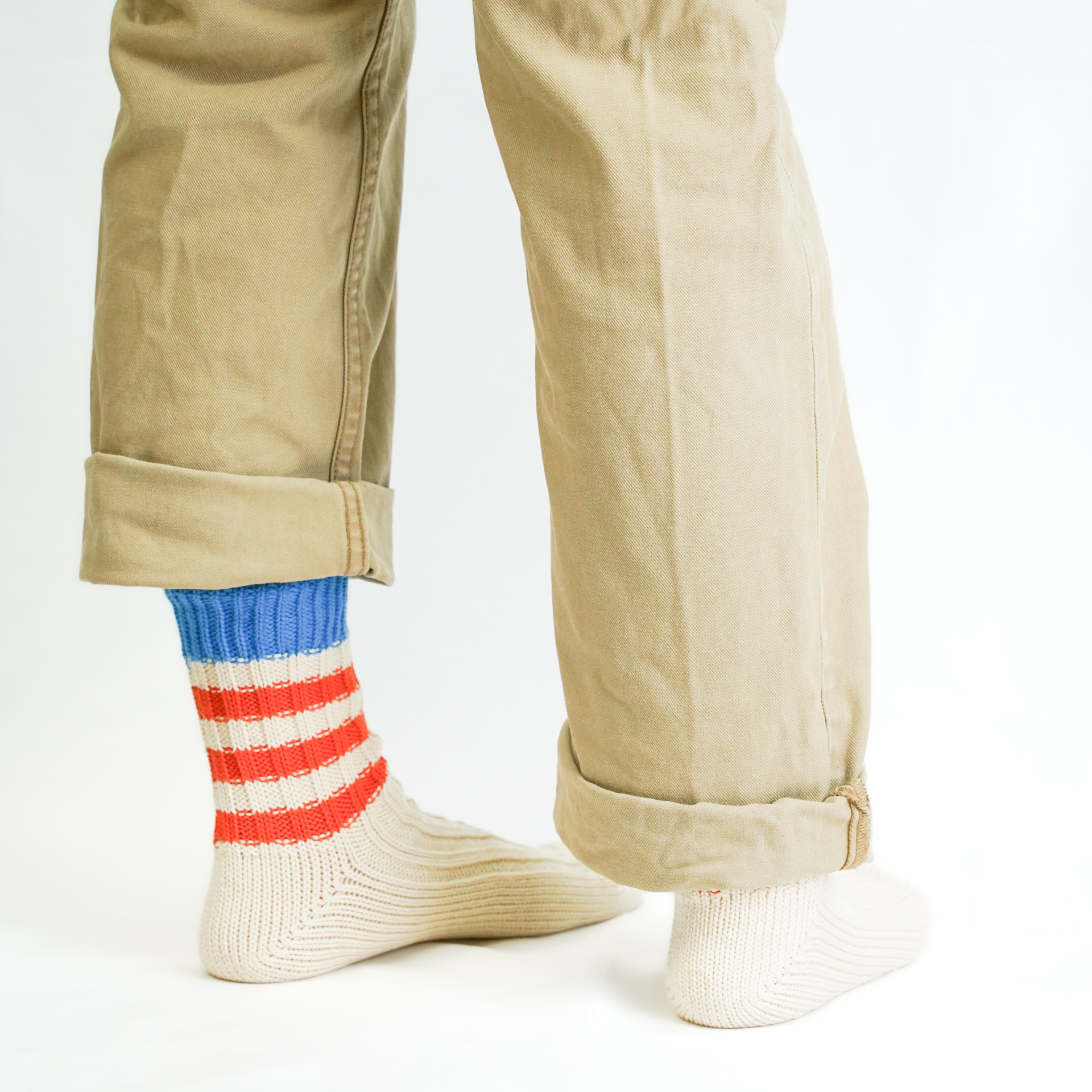 AUTHENTIC TRAD KNIT ブルー/オレンジ【Men】 - 画像 (7)