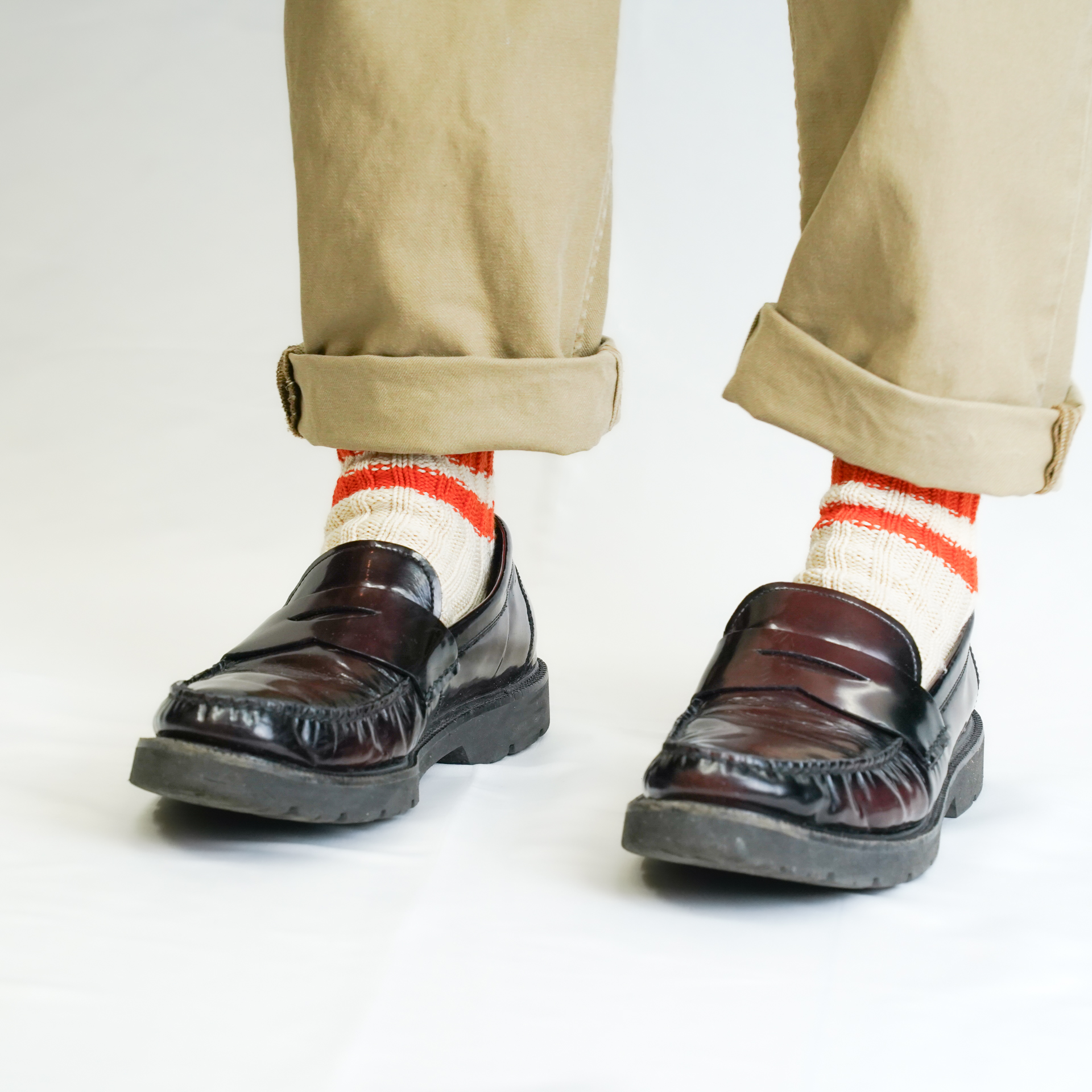 AUTHENTIC TRAD KNIT ブルー/オレンジ【Men】 - 画像 (4)