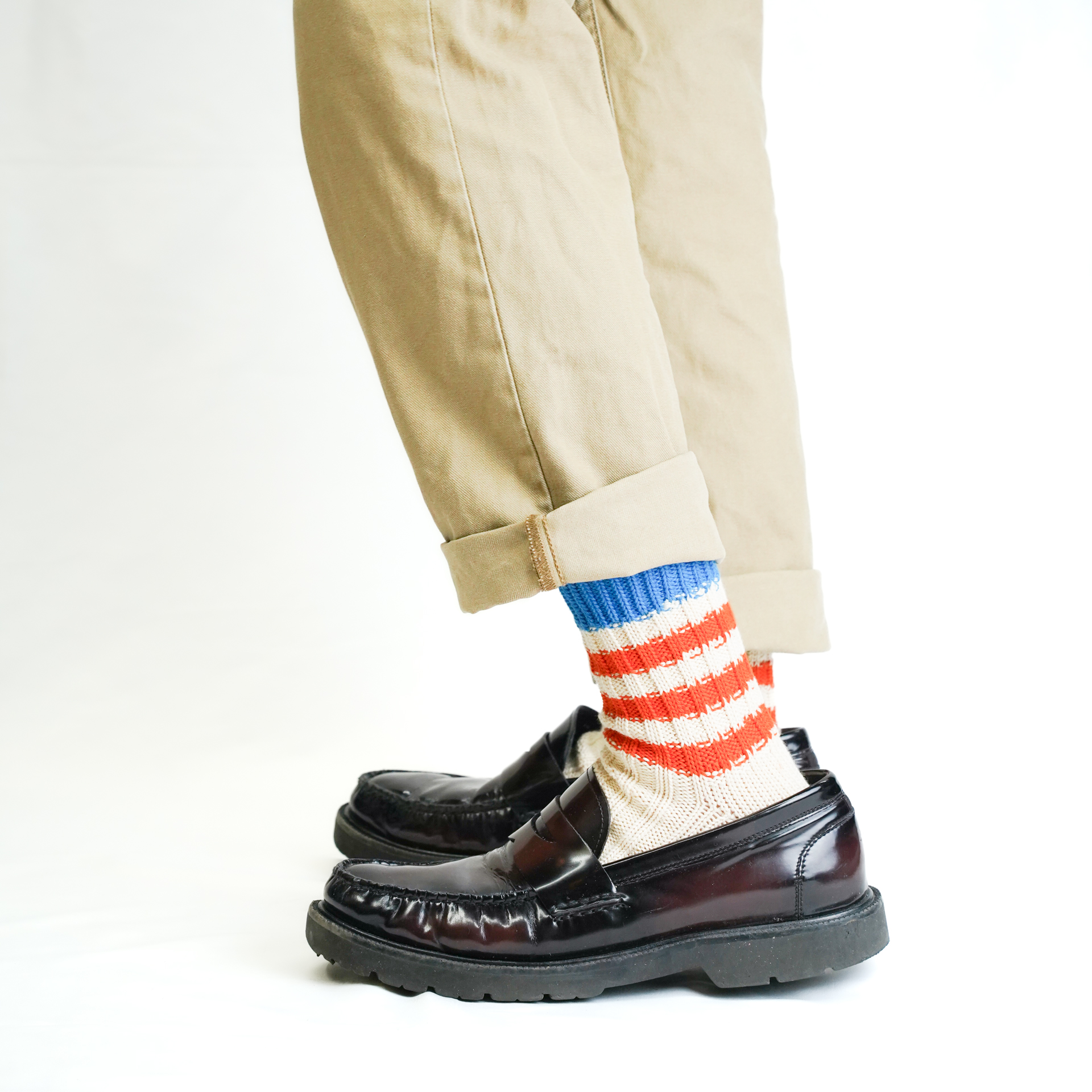 AUTHENTIC TRAD KNIT ブルー/オレンジ【Men】 - 画像 (3)