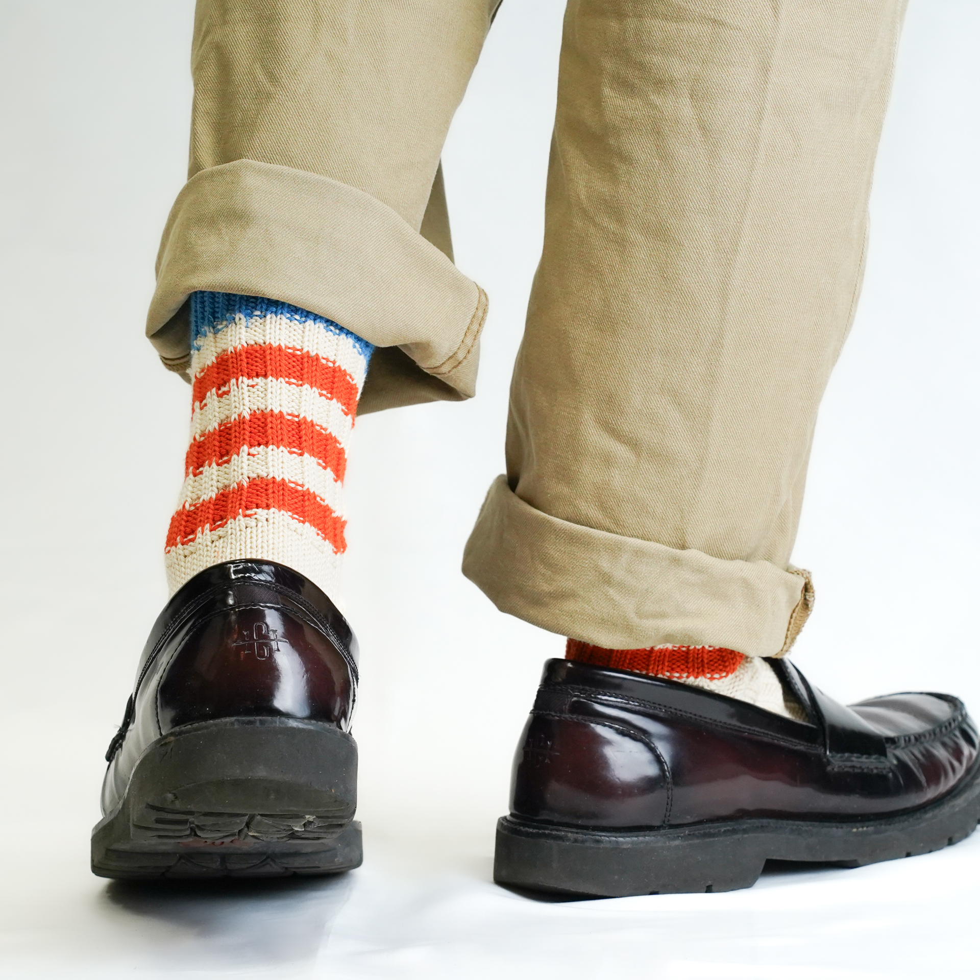 AUTHENTIC TRAD KNIT ブルー/オレンジ【Men】 - 画像 (5)