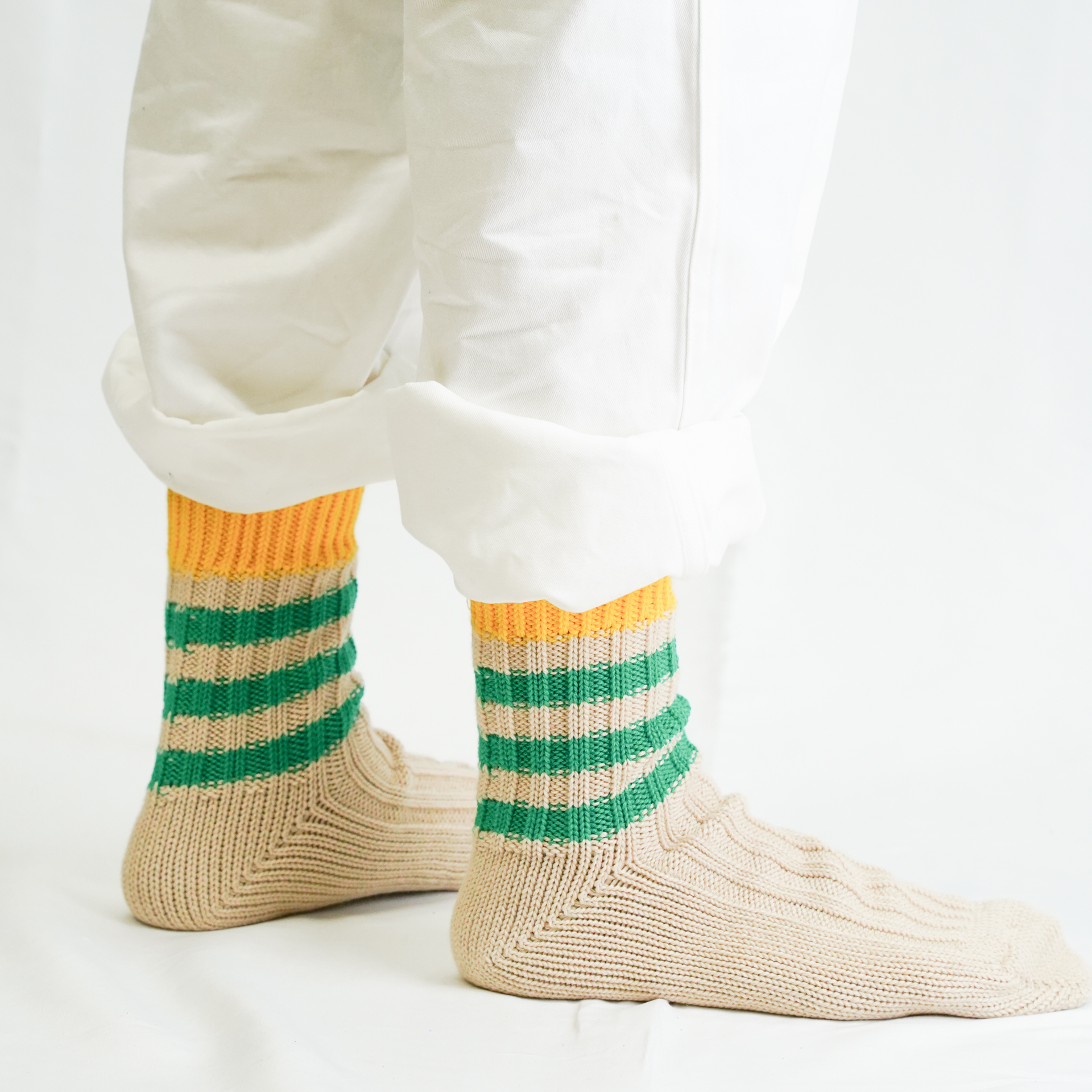 AUTHENTIC TRAD KNIT イエロー/グリーン【Men】 - 画像 (12)