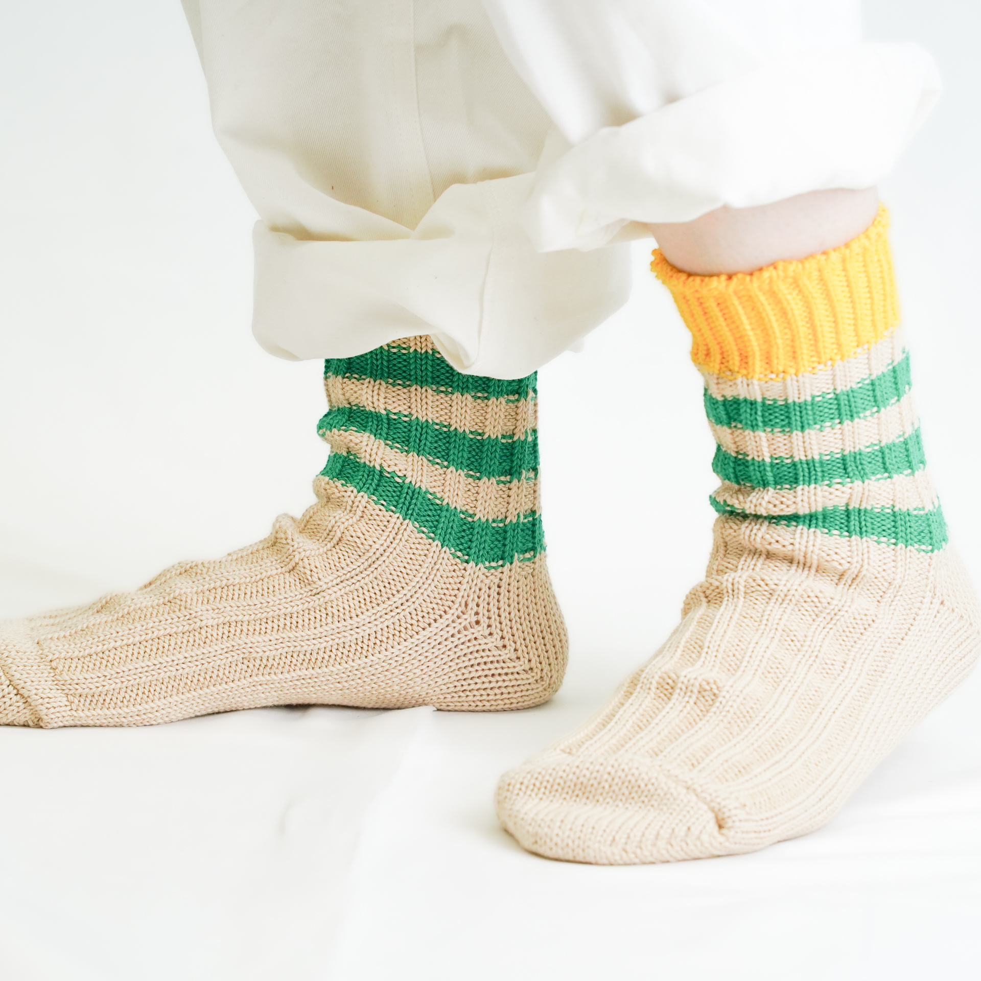 AUTHENTIC TRAD KNIT イエロー/グリーン【Men】 - 画像 (11)